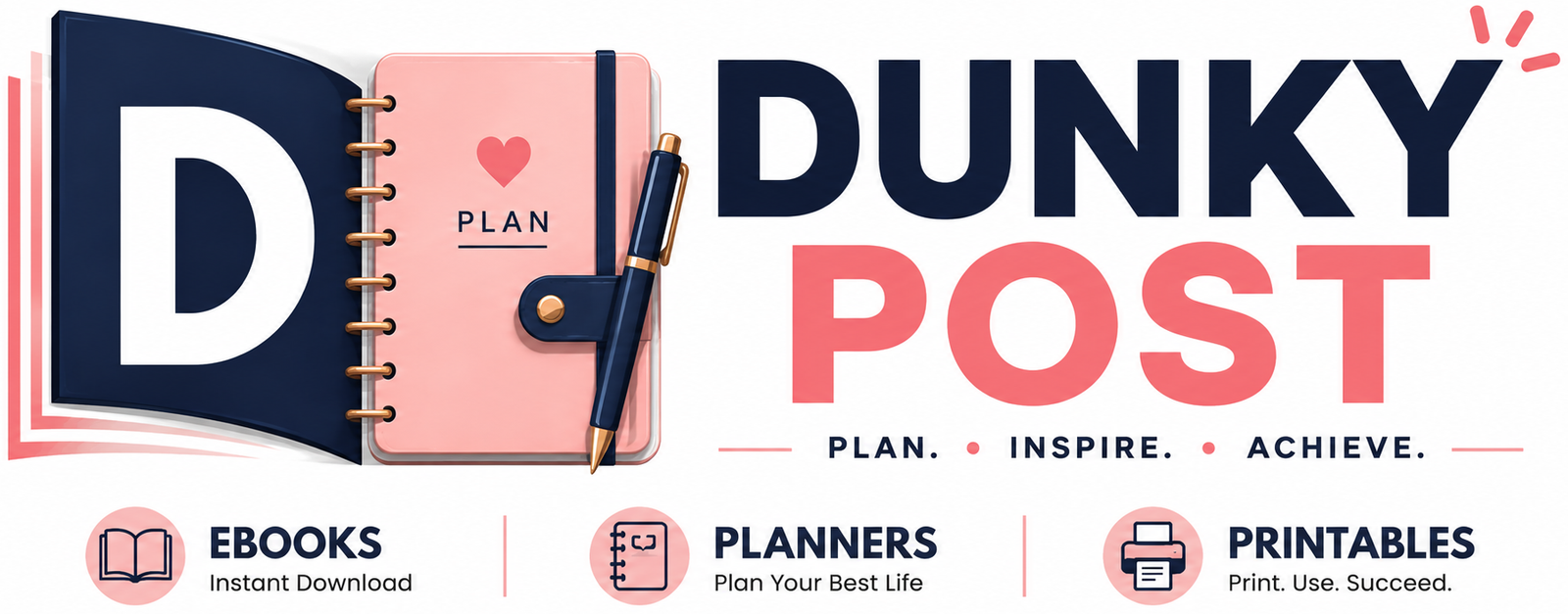 Digital Planners & Habit Trackers PDF | Dunky Post